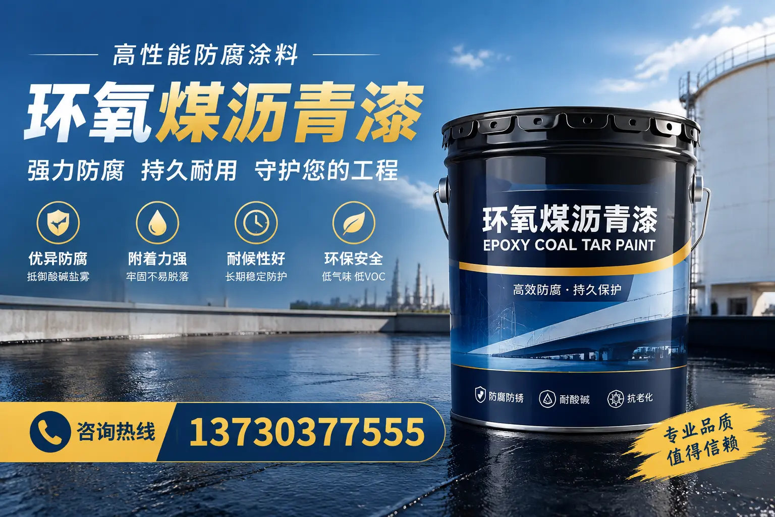 环氧煤沥青漆的耐久性分析，适合文昌的使用场景